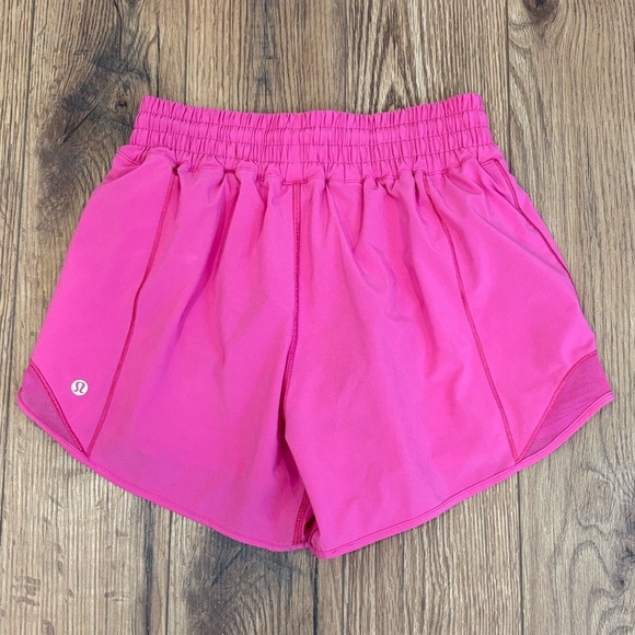 lululemon athletica Pants - Lululemon Hotty Hot High Rise Shorts 4" In Sonic Pink Size 4